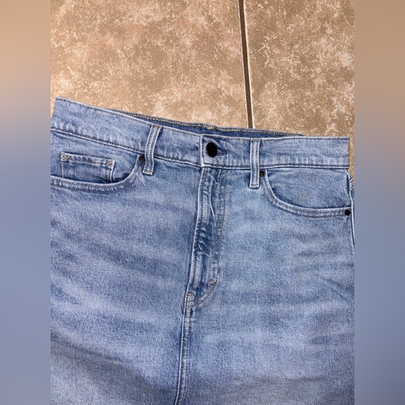 a.n.a High-Rise Blue Denim Skirt - Picture 2 of 4